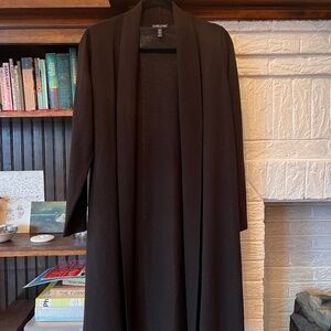 Eileen Fisher Fine Merino Cardigan in Regenerative Wool size petite medium PM